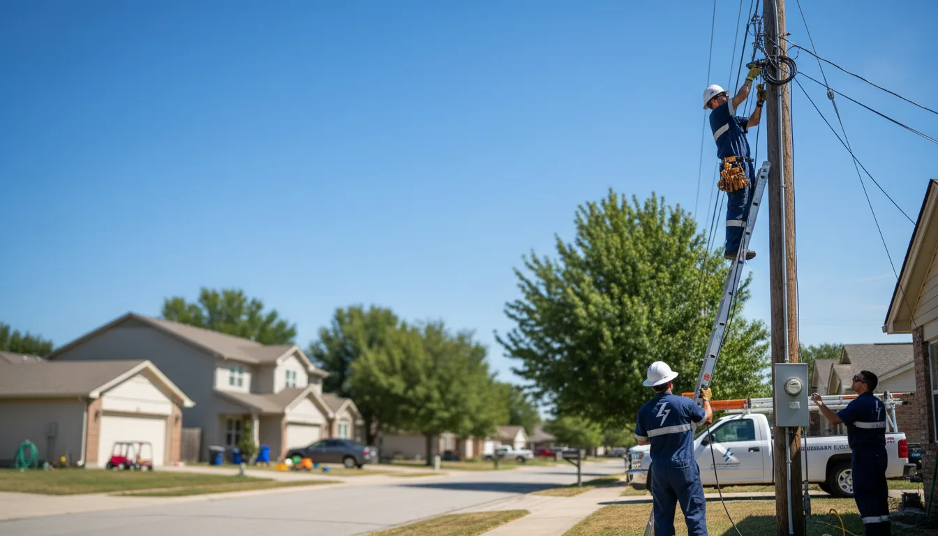 Residential electrician providing installation services in Cortland, NE